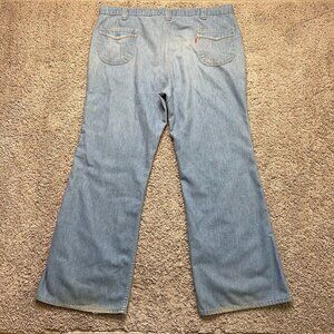RARE Vintage 70s Orange Tab Levis Mens Jeans WIde Leg 38X30